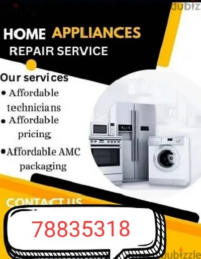 Ac fridge Automatic washing machine and rafegrater Home Repairing