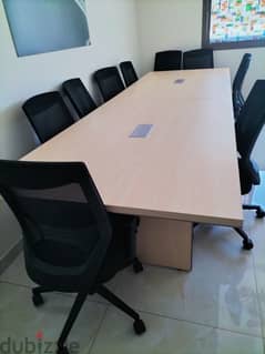 meeting table with 8 numbers Chairs 0