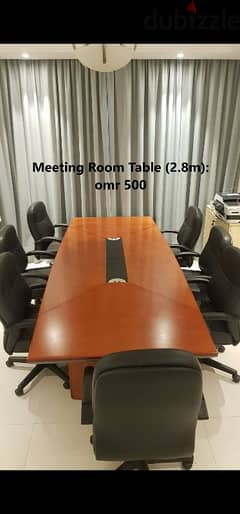 Meeting room table with chairs 0