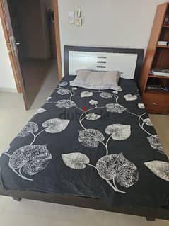 used bed with mattress for 25/- 0