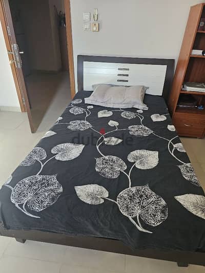 used bed with mattress for 25/-