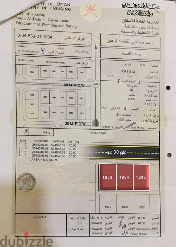 انا المالك . . للبيع ثلاث أراضي شبك في بركاء القريحة الثامنة 0