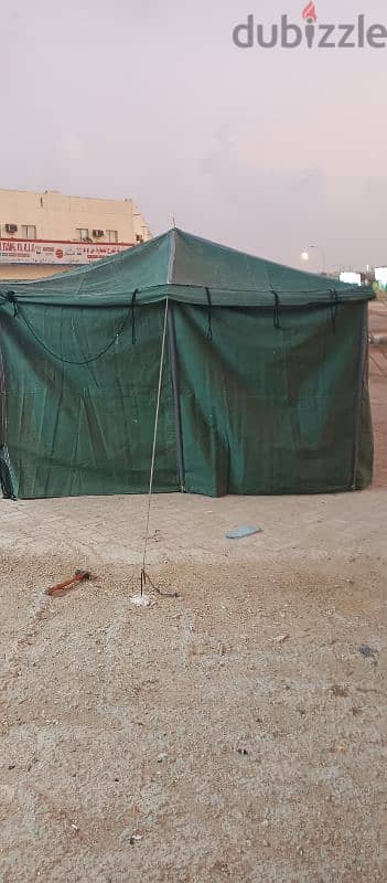 "Premium Waterproof & Heatproof Green Tent - 6x4 Meters" 2