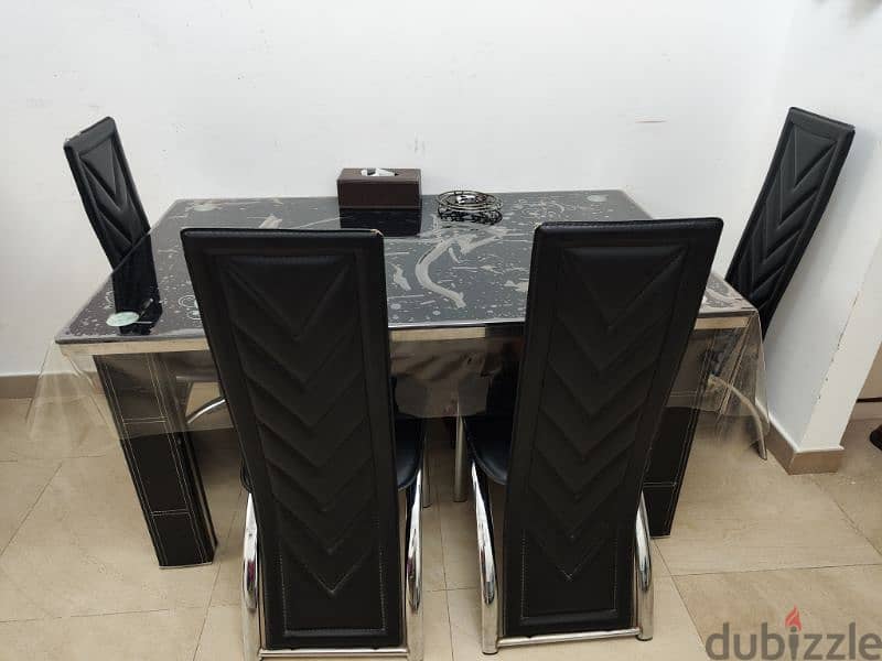 Sofa( 2+1+1) and dining table with 6 chairs for sale 0