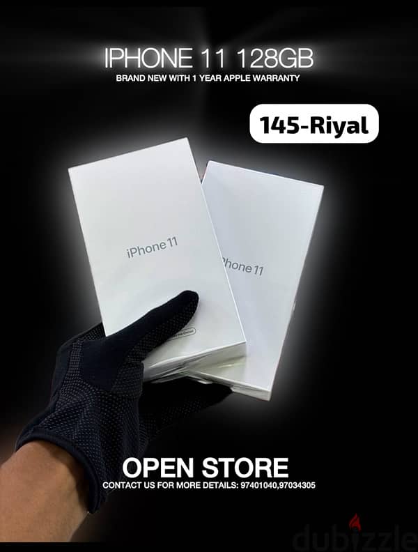 Iphone 11-128GB BRAND NEW black color nice phone 0