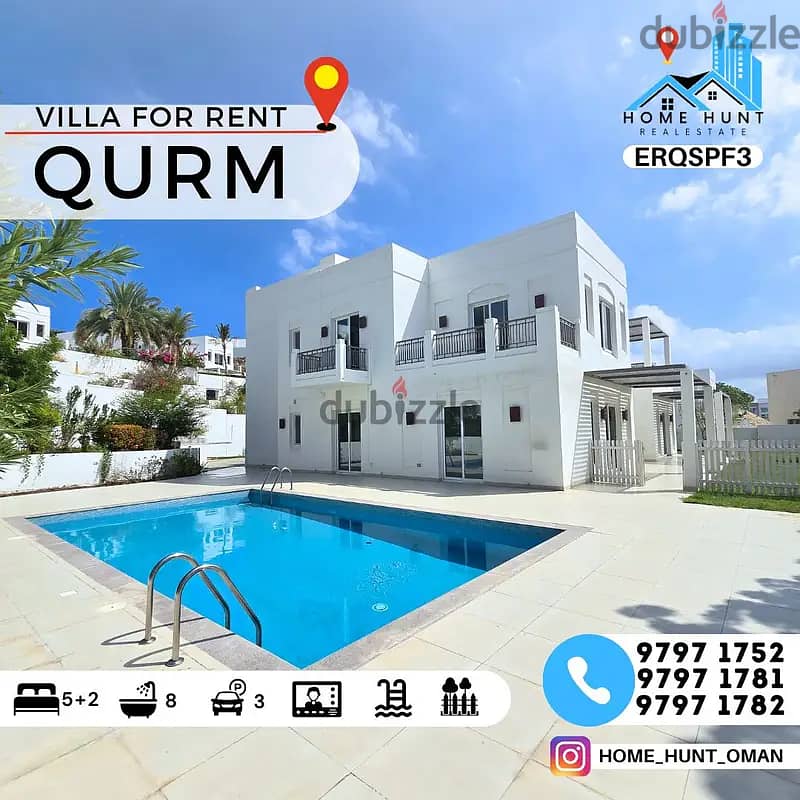 QURUM | STUNNING 5+2BR COMPOUND VILLA WITH PRIVATE POOL 0