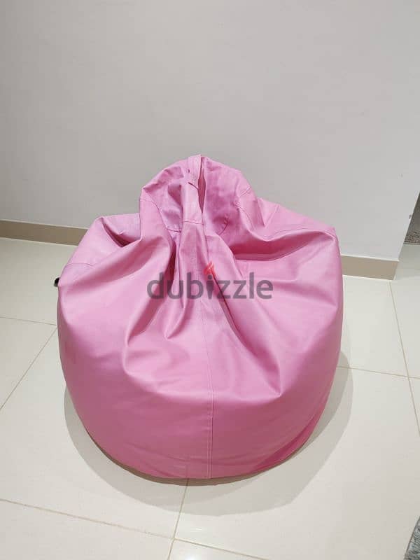 Pink bean bag 1