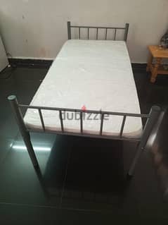 Bed with Mattress available for sale in ruwi mumtaz area 0