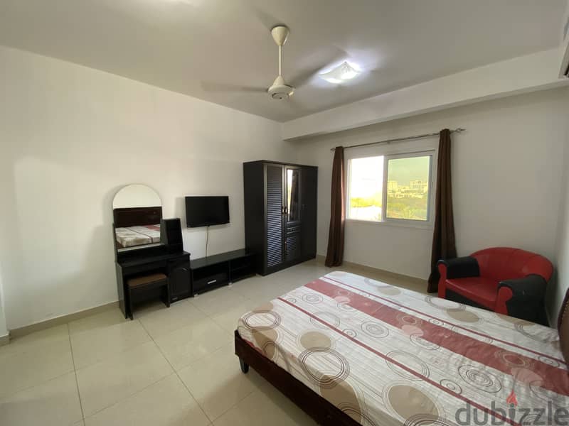 FULLY FURNISHED spacious room with attached bathroom in Al Ghubra 1