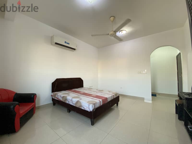 FULLY FURNISHED spacious room with attached bathroom in Al Ghubra 3