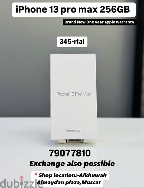 iphone 13 promax 256GB brand new one year apple warranty 0