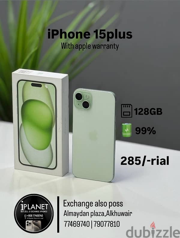 iPhone 15 plus 128GB battery 99% best price good phone 0