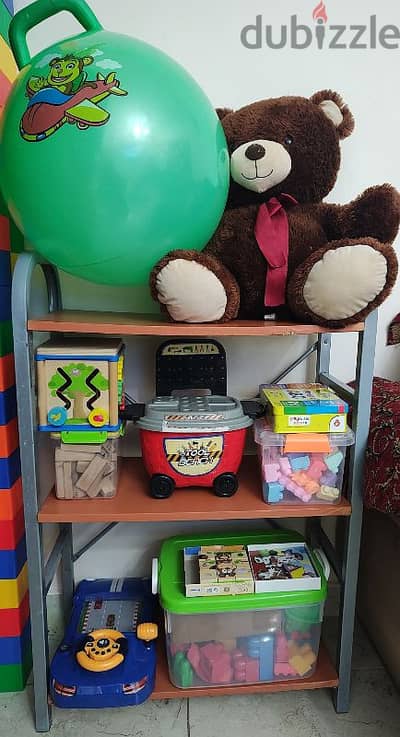 TOY STORAGE RACK WITH ALL TOYS