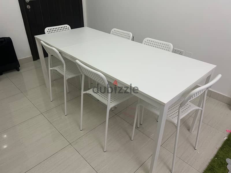 Dining table with six chair 1