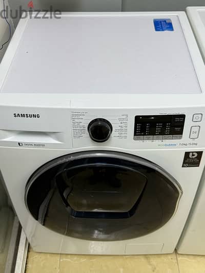 Samsung inverter 8 kg washing machine available for sale