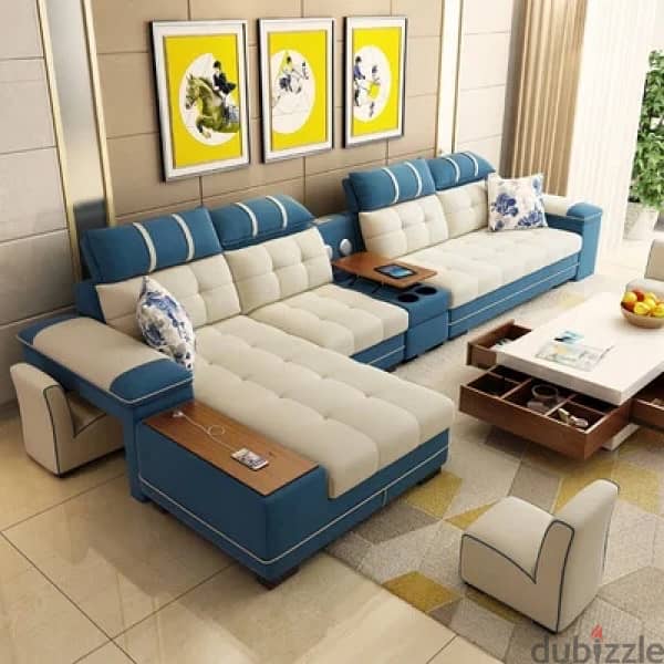 new model l shape sofa with bad 0