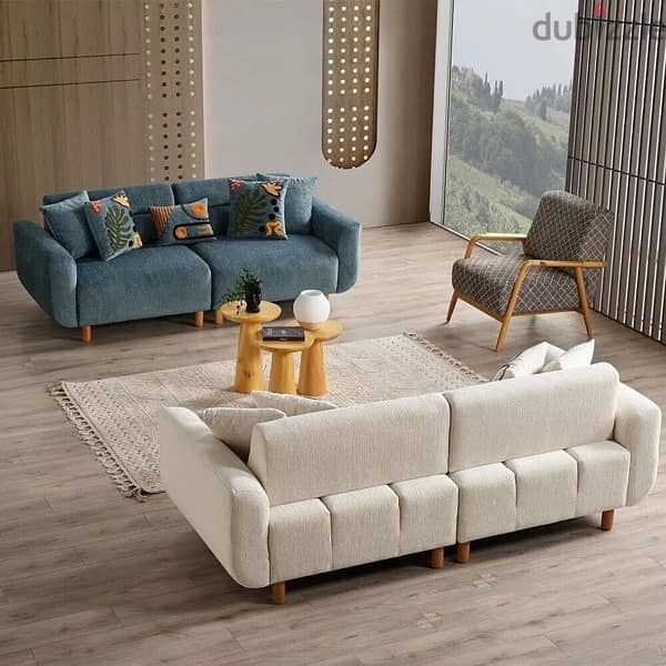 new model l shape sofa with bad 1