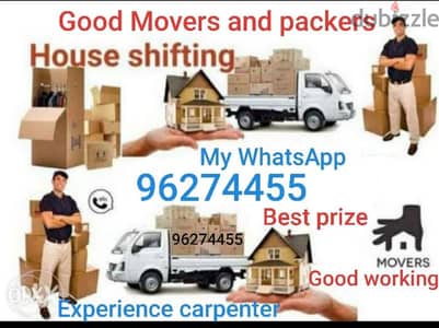 House shiffting Experience carpenter service h