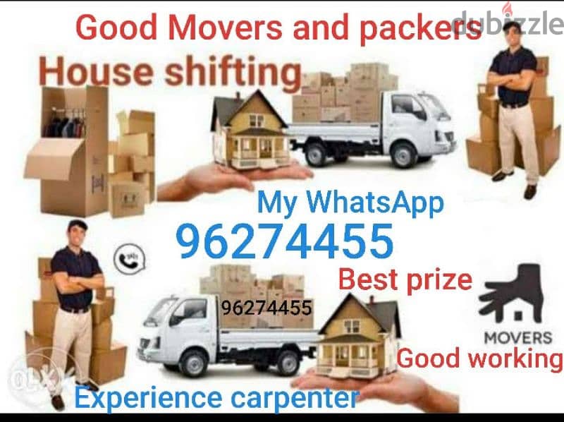 House shiffting Experience carpenter service h 0