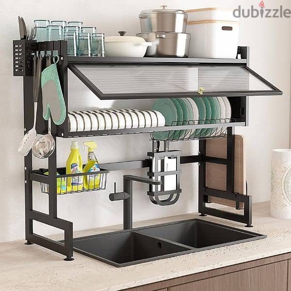 Multifunction sink dish dryer kitchen rack 1