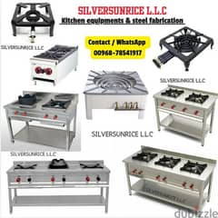 fabricating  commercial gas stove & heavy duty burner available 0