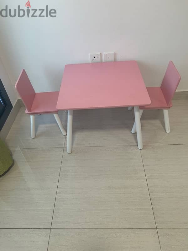 Study Table with two chairs for Kids 3