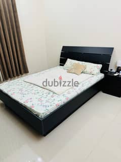 Bed,  Mattress, Side Table Mirror For Sale 0