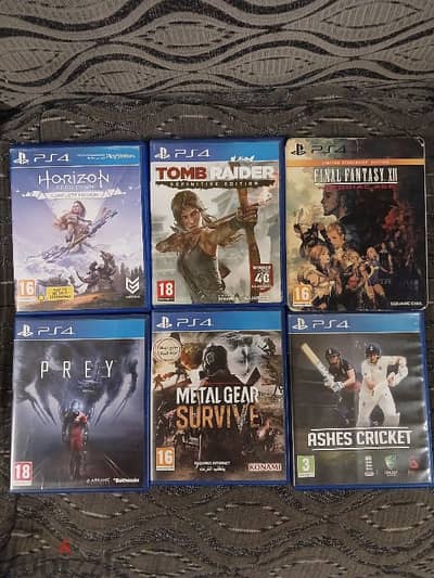 EACH PS4 GAME FOR 6 RIALS