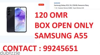 SAMSUNG A5.120 OMR BOX OPEN ONLY WARRANTY 9.9. 2.4. 5.6. 5.1 0