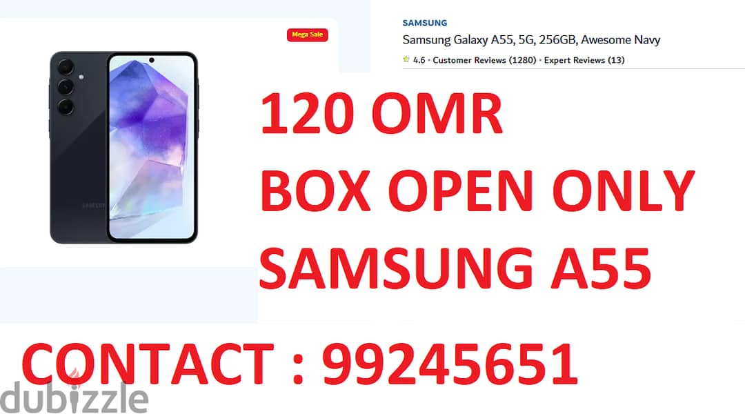 SAMSUNG A5.120 OMR BOX OPEN ONLY WARRANTY 9.9. 2.4. 5.6. 5.1 0