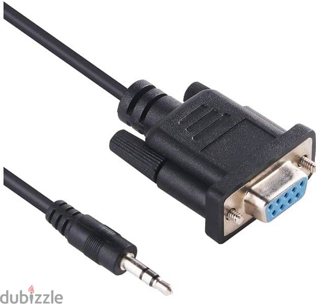 Serial Cable for Device Configuration, RS232 DB9 Male to 3.5mm 5 meter 1