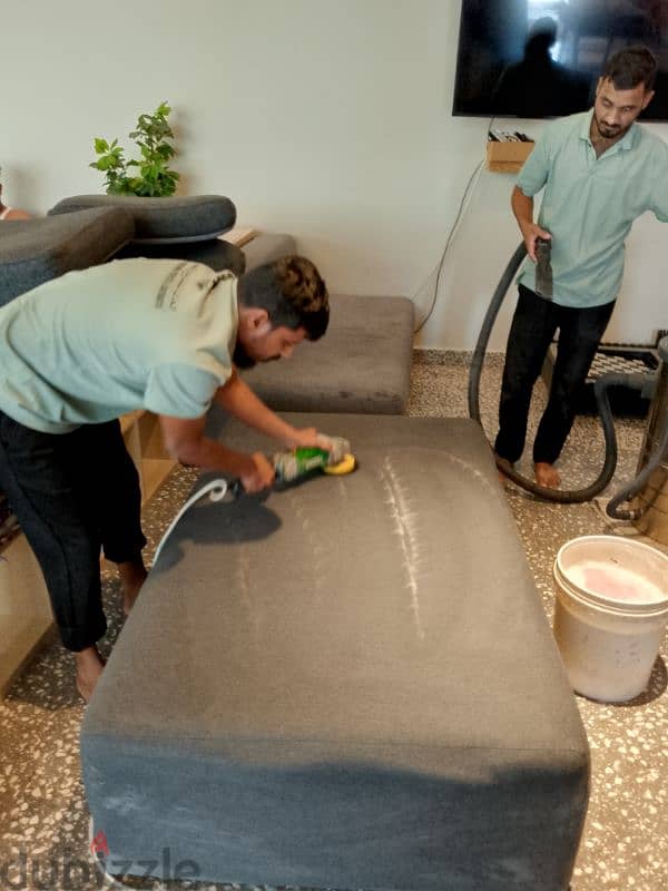 تنظيف كنبات مع التعقيم Sofa cleaning with sterilization 9