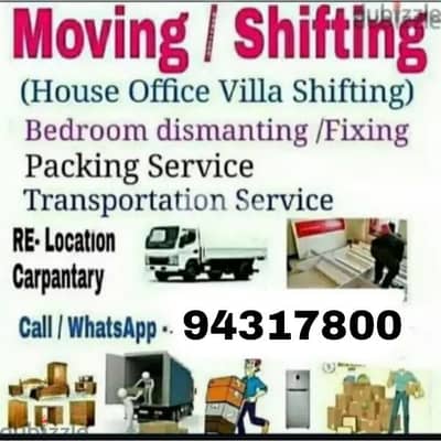 Housevillaandofficeshiftingandtransportservice