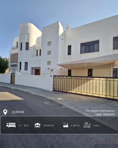 5 BR + 1 Maid’s Room Well Maintained Villa in Qurum with Balconies