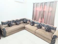 CUSTOM MADE 7 SEATER SOFA WITH MATCHING CUSHION 0