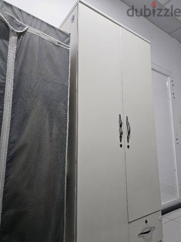 2 door white wardrobe/ cupboard 2