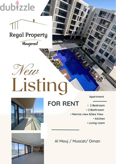 amazing apartment band new 2 bedroom pool and marina view for rent