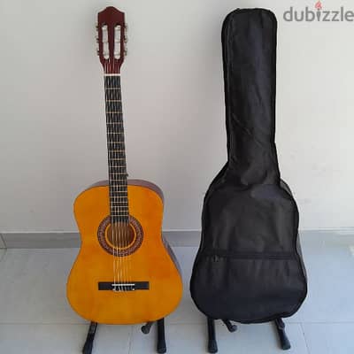 new classical guitar!38-inch with bag!جيتار كلاسيكي جديد!