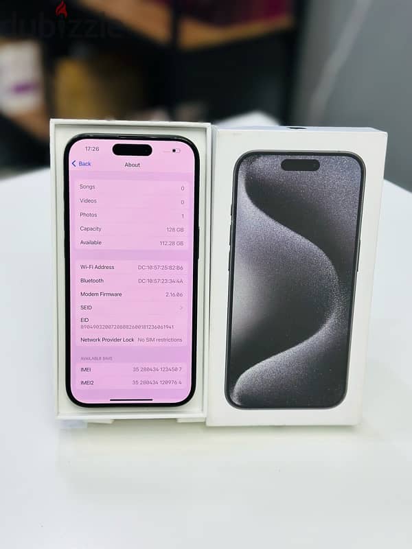 iPhone 15pro 128GB | with apple warranty  | 100% battery 1