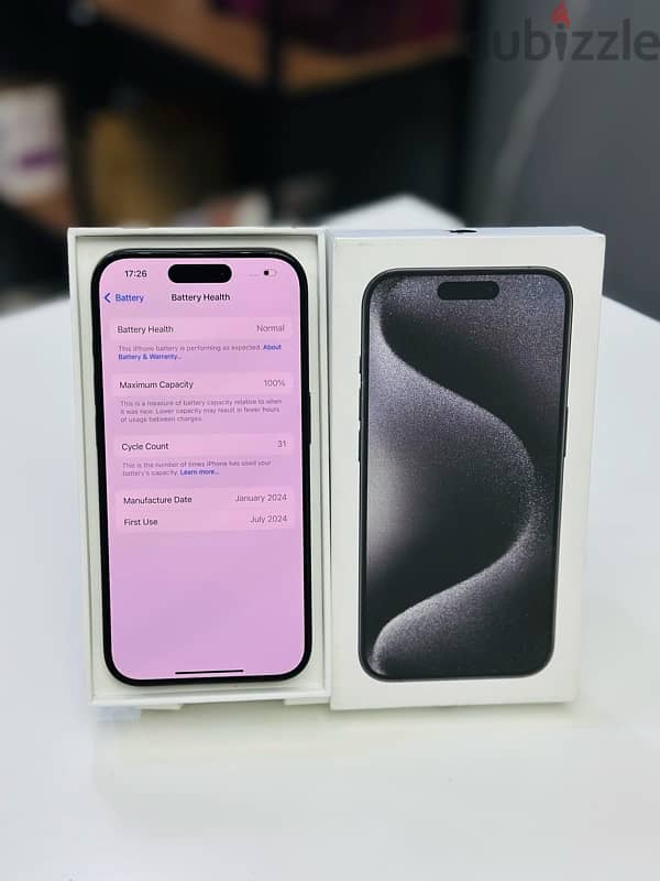 iPhone 15pro 128GB | with apple warranty  | 100% battery 2