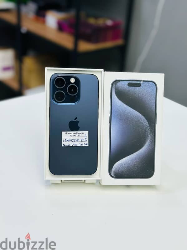 iphone 15pro 128GB | with apple warranty | 95% battery | perfect 0