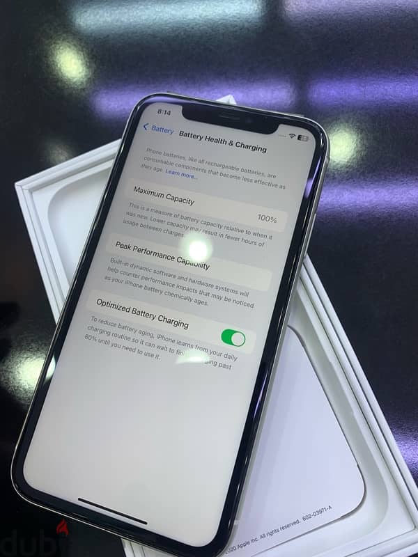 Iphone 11  Only month used battery 100 with box 3