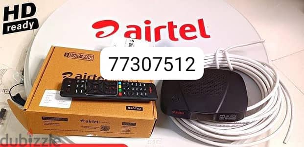 Airtel box with 1month subscription