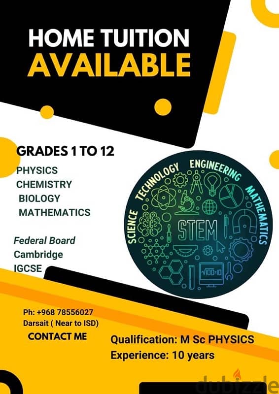 Science &Mathematics Tuition 0