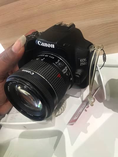 canon camera 250D searching for new or second