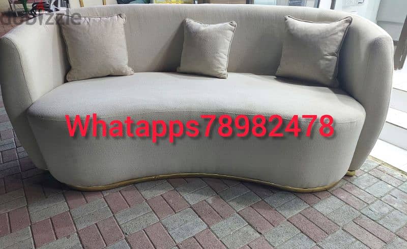 new 3 seater sofa without delivery 1 piece 50 rial 7