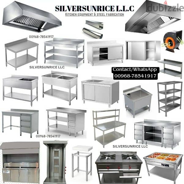 contract stainless steel work & selling kitchen equipments 1