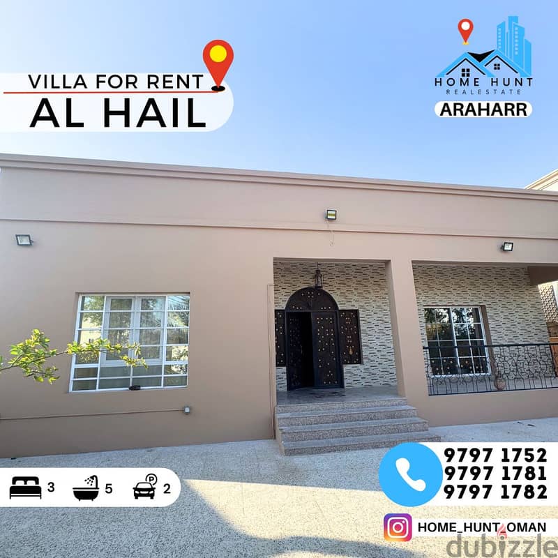 AL HAIL | 3 BEDROOM SEMI FURNISHED GROUND FLOOR VILLA FOR RENT 0