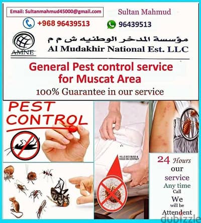 Muscat general Pest control services, 9485 8494