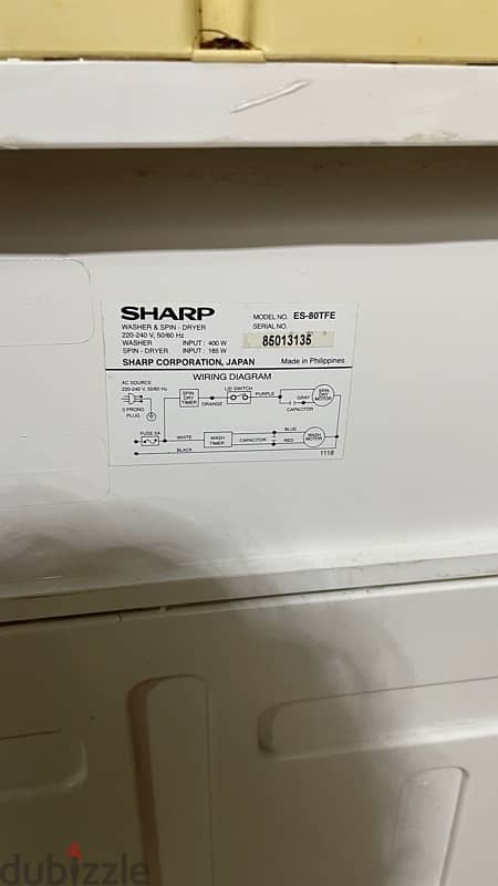 Washing Machine Semi Auto 8kg 6